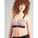 Sujetador Ligeramente Forrado - Graphic Monogram Microfibre Stretch de CALVIN KLEIN