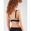 Sujetador Ligeramente Forrado - Graphic Monogram Microfibre Stretch de CALVIN KLEIN