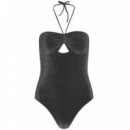 KARL LAGERFELD - Signature Lurex Cheeky Ss - 919 - B1W46016/919