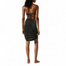 KARL LAGERFELD - Signature Lurex Short Pareo - 919 - B1W46017/919