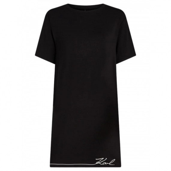KARL LAGERFELD - Signature T-shirt Pj Dress - 999 - B1W45009/999