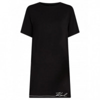 KARL LAGERFELD - Signature T-shirt Pj Dress - 999 - B1W45009/999