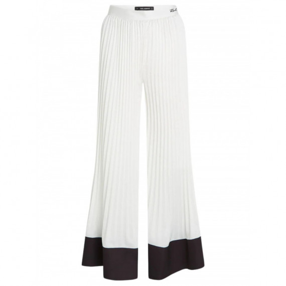 KARL LAGERFELD - Pleated Fluid Pants - 461 - B1W10011/461