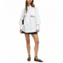 KARL LAGERFELD - Signature Pocket Poplin Shirt - 100 - B1W11013/100