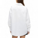 KARL LAGERFELD - Signature Pocket Poplin Shirt - 100 - B1W11013/100