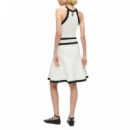 KARL LAGERFELD - Belt Detail Knit Dress - 101 - B1W13004/101