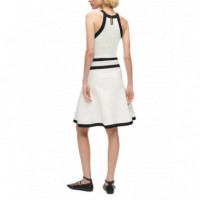 KARL LAGERFELD - Belt Detail Knit Dress - 101 - B1W13004/101