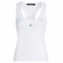 KARL LAGERFELD - Ribbed Tank Top - 100 - B1W17015/100