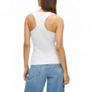 KARL LAGERFELD - Ribbed Tank Top - 100 - B1W17015/100