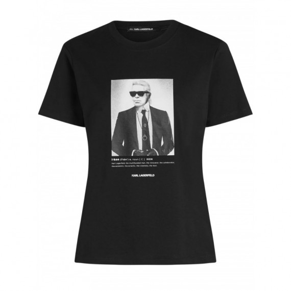 KARL LAGERFELD - Portrait T-shirt - 999 - B1W17019/999