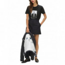 KARL LAGERFELD - Portrait T-shirt - 999 - B1W17019/999