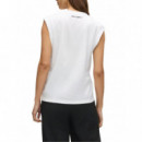 KARL LAGERFELD - Ikon V-neck Tank - 100 - B1W17036/100