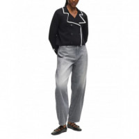 KARL LAGERFELD - Contrast Knit Cardigan - 998 - B1W18004/998