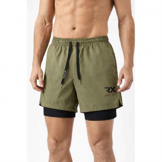 Pantalón Corto Malla Rx Verde Militar  RX HEAVY CORP
