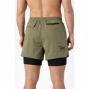Pantalón Corto Malla Rx Verde Militar  RX HEAVY CORP