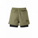 Pantalón Corto Malla Rx Verde Militar  RX HEAVY CORP