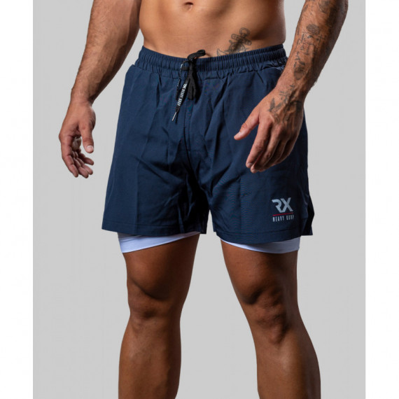 Pantalón corto malla RX azul