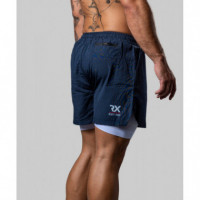 Pantalón corto malla RX azul