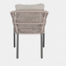 Silla Exterior Sahara Khaki Color Antracita Incluye Cojín  Ignífugo   Terrazza Collection®  TERRAZZA COLLECTION