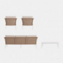 Conjunto de Jardín Lounge Atlantic Natural  Fibra y Aluminio Terrazza Collection®  TERRAZZA COLLECTION