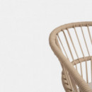 Silla Terraza Almara Beige – Sillón Exterior en Cuerda y Aluminio Terrazza Collection®  TERRAZZA COLLECTION