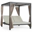 Cama Balinesa Denia Color Antracita /taupe Terrazza Collection®  TERRAZZA COLLECTION