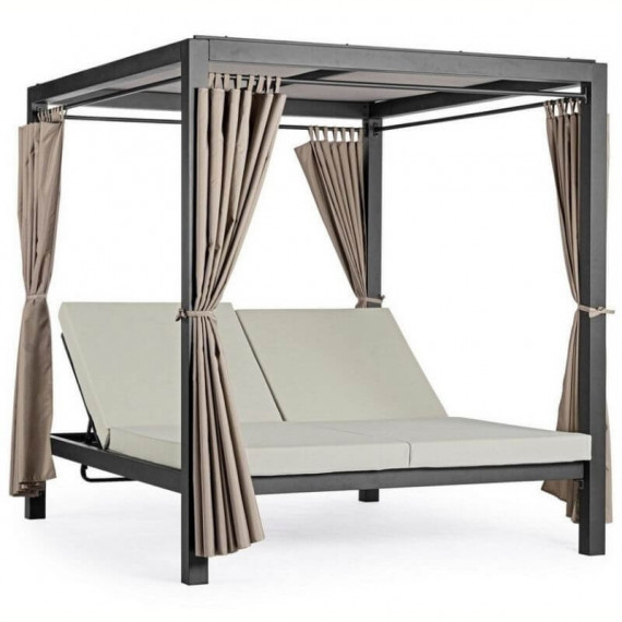 Cama Balinesa Denia Color Antracita /taupe Terrazza Collection®  TERRAZZA COLLECTION