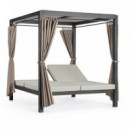 Cama Balinesa Denia Color Antracita /taupe Terrazza Collection®  TERRAZZA COLLECTION