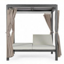 Cama Balinesa Denia Color Antracita /taupe Terrazza Collection®  TERRAZZA COLLECTION