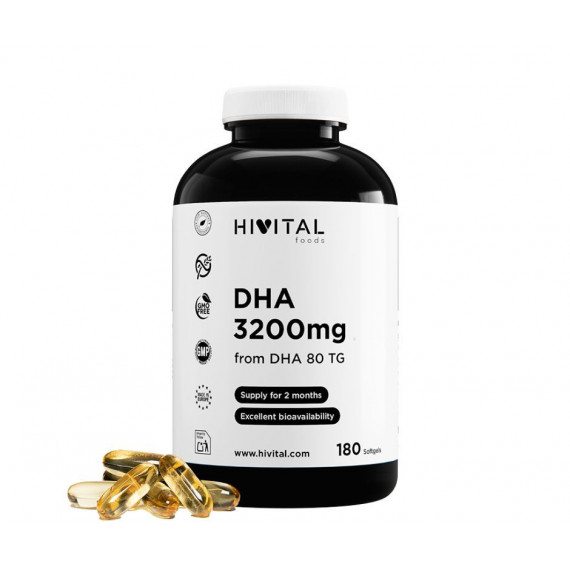 Hv- Dha 3200 Mg | 180 Perlas  HIVITAL