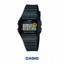 CASIO F-94WA-8D Reloj Digital Unisex - Esfera Gris - Correa de Resina Negra