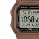 CASIO W-800H-5AV Reloj Digital Unisex - Esfera Negra - Correa de Resina Marrón - 100M