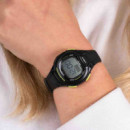 CASIO LW-203-1BV Reloj Digital Mujer - Esfera Gris - Correa de Resina Negra - 50M