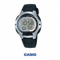 Casio LW-200-1AV Reloj Digital Mujer - Esfera Gris - Correa de Resina Negra - 50M