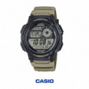 CASIO AE-1000W-5AV Reloj Digital Hombre - World Time - 100M - Batería 10 Años