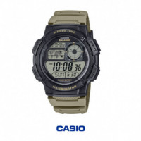 CASIO AE-1000W-5AV Reloj Digital Hombre - World Time - 100M - Batería 10 Años