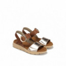 FLUCHOS Sandalias Gandia Marrones D9523-LATI-LAMINADO+TIBET Cava