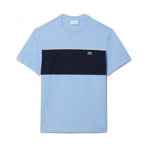Camiseta de Algodón con Bloques de Color  LACOSTE