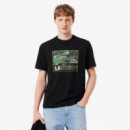 Camiseta de Algodón Estampada  LACOSTE