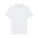 Camiseta de Piqué con Detalles de Marca de Jacquard  LACOSTE