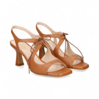 Sandalia Acordonada Piel Cuero  LODI
