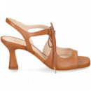 Sandalia Acordonada Piel Cuero  LODI