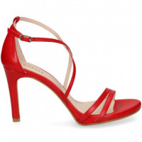 Empeine Cruzado 2 Tiras Rojo  LODI