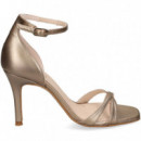 Sandalia Gilda + Pala Cruzada Platino  LODI