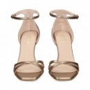 Sandalia Gilda + Pala Cruzada Platino  LODI