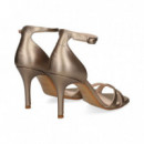 Sandalia Gilda + Pala Cruzada Platino  LODI