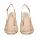 Sandalia Lados Cerrado Beige  LODI