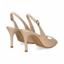 Sandalia Lados Cerrado Beige  LODI