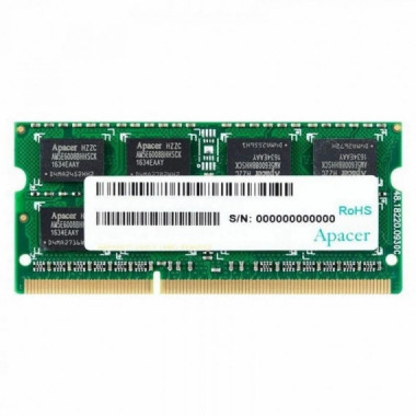 MEMORIA SODIMM 8GB APACER DDR3 1333MHZ - 1600MHZ 1