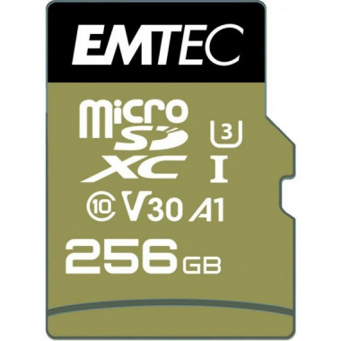 MEMORIA MICRO SD 256GB EMTEC SPEEDIN PRO C10 + ADA